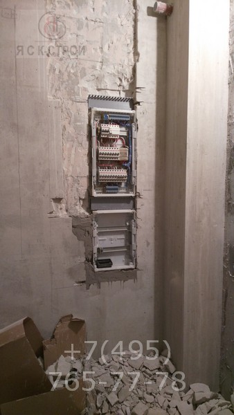 Монтаж электрического шкафа на 36 автоматов в квартиру под ключ